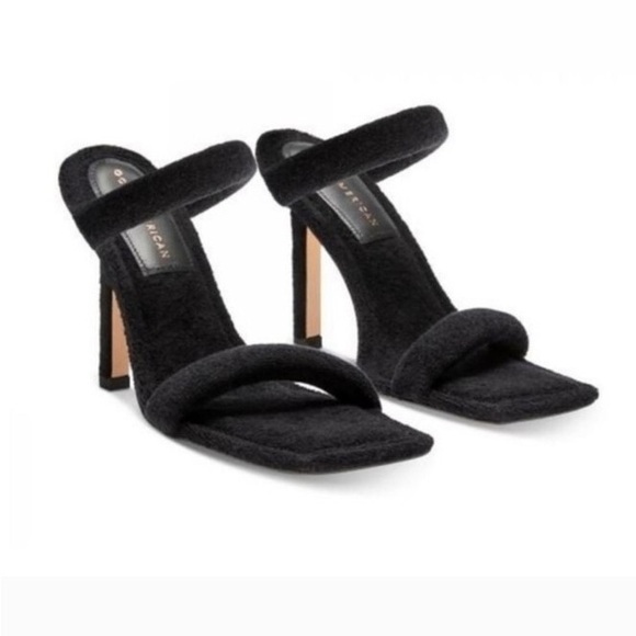 Good American Black Terrry Heels Statement Size 7.5 NWOB - Picture 1 of 8